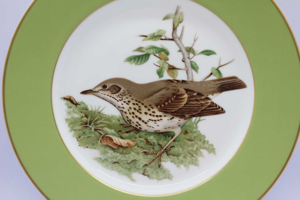 Prato Coleção Aves de Caça Nº 3 Tordo Comum Edição Limitada 1986/87