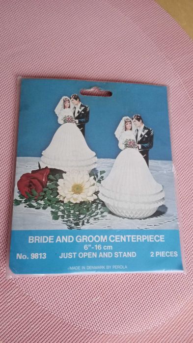 Ślubne dekoracje papierowe 19 cm