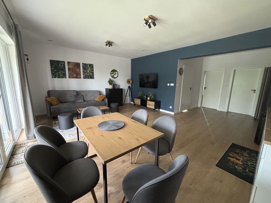 Apartament nad jeziorem z balią, balia, domek