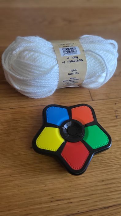 Lã Melissa Gruesa Branca + Jogo da Memória  De Oferta