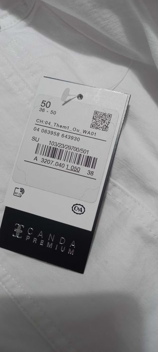Casaco C&A,BRANCO,  N50