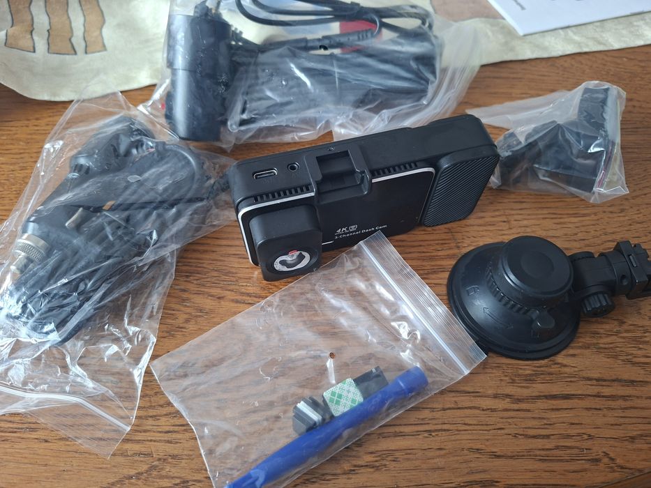 WIDEOREJESTRATOR kamera samochodowa  5G WIFI 4K przód tył środek