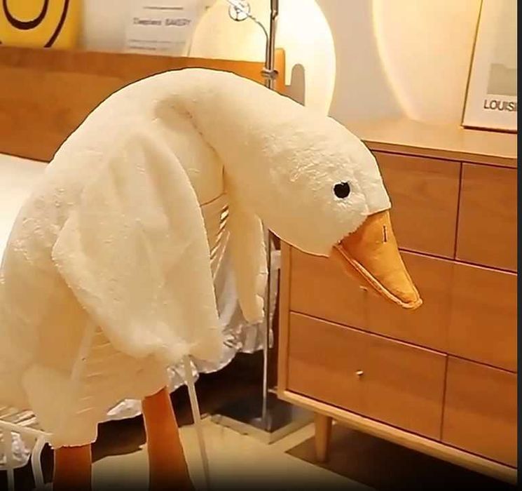 Мягкая игрушка-подушка Гусь-обнимашка 70/100/120/155см плюш антистресс