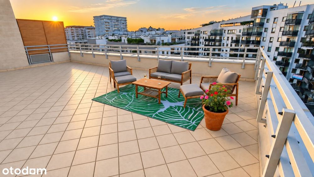 Wola | 52,8 m² | taras 58,6 m² + balkon | 2 miejsca garażowe |