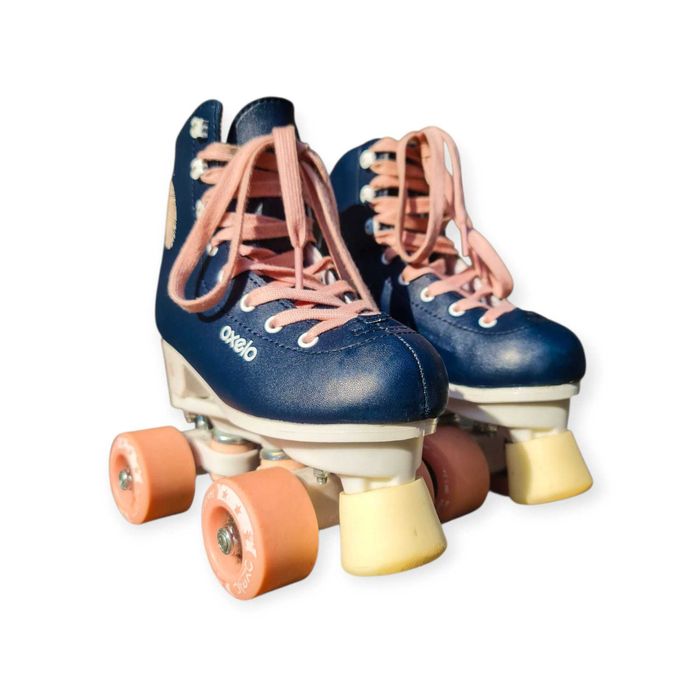 Patins Infantis Oxelo Quad Roller com Bolsa