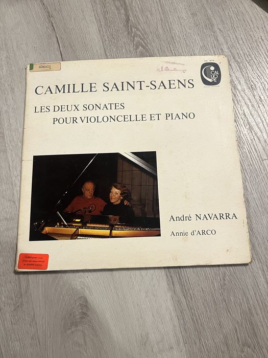 Camille Saint Saens Les Deux Sonates Andre Navarra płyta gramofonowa