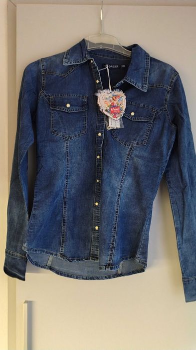 Koszula jeansowa Re-Dress, rozmiar XS