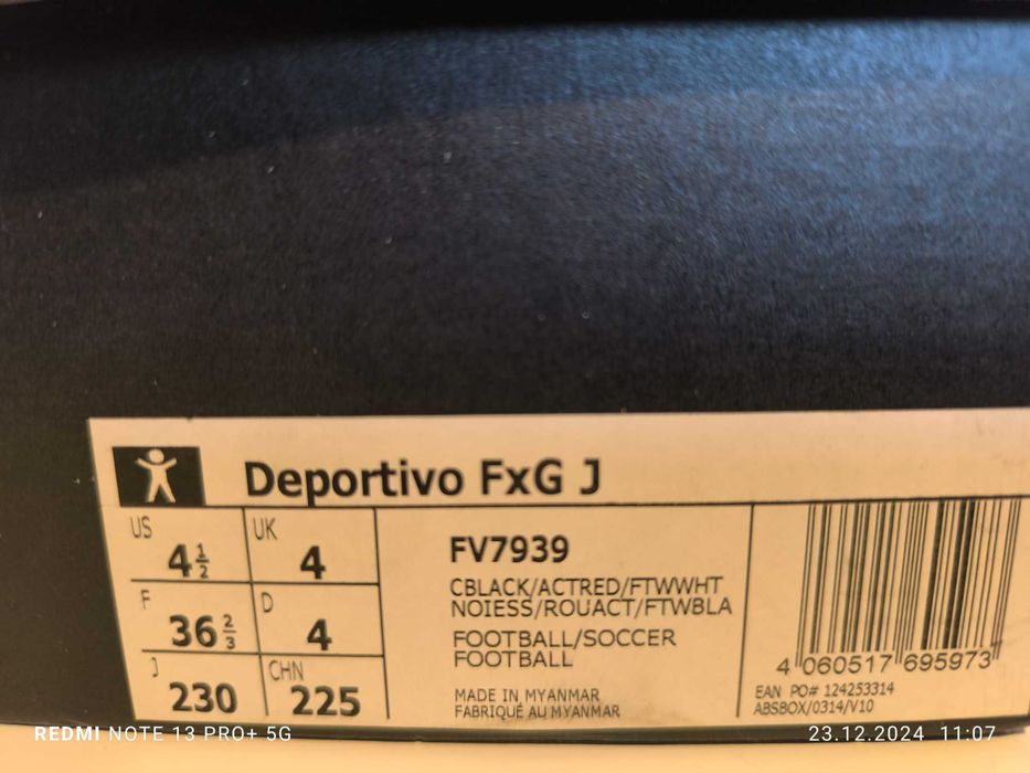 Adidas deportivo FxG 3 r. 36 i 2/3