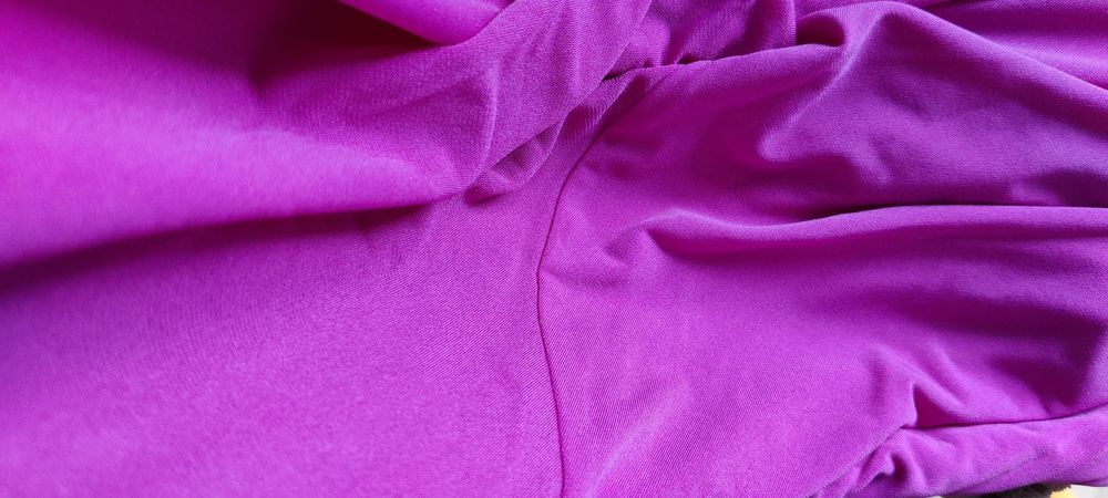 Bonprix 44/46 sukienka asymetryczna z marszczeniami dzianinowa