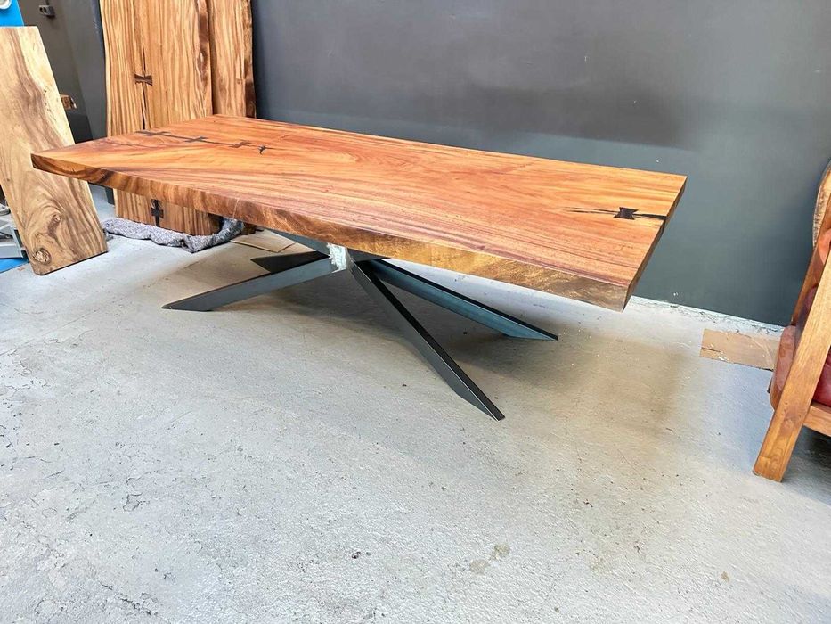 Stół drewniany monolit Suar unikat 240cm