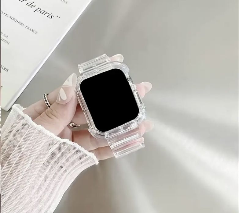 Ремешок на Apple Watch ! Ремешок прозрачный на часы Эпл Вотч ! 41 мм