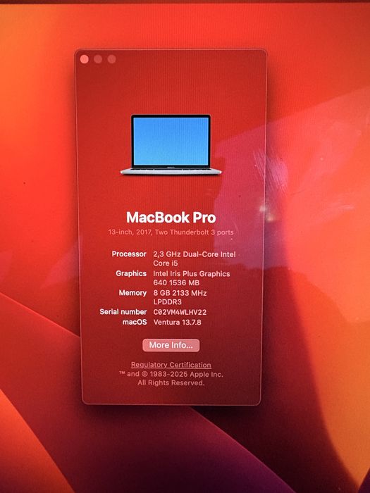 Macbook pro 13 polegadas de 2017494010954585231361