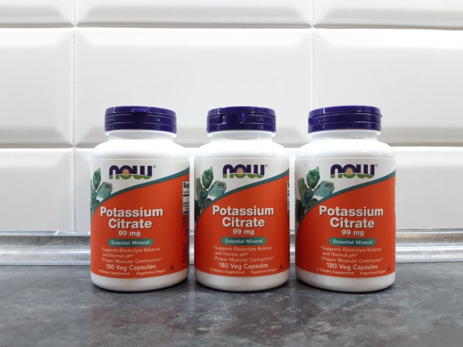 Now Foods, Potassium Citrate (180 капс.) калий цитрат, калій