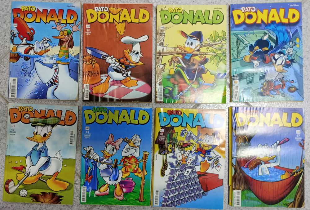 Conjunto de oito livros da Disney - Donald
