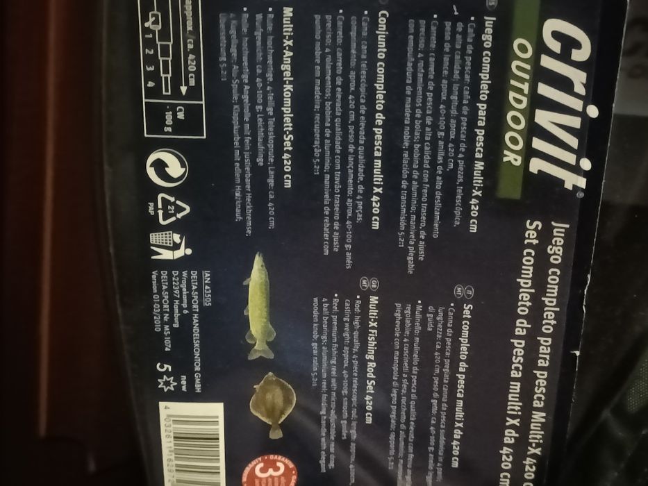 Conjunto de pesca completo