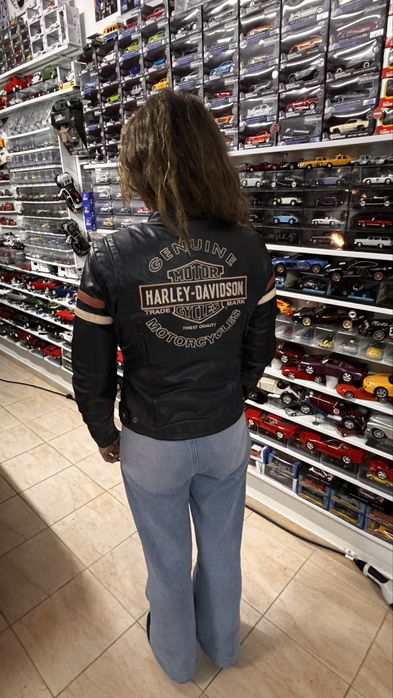 Blusão Harley Davidson S Senhora – Couro Genuíno -Como Novo