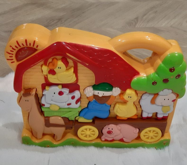 Dźwiękowa Zabawka edukacyjna Farma, odgłosy zwierząt     walizeczka