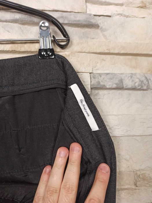 Les Deux męskie spodnie grafitowe szare 32 L s1