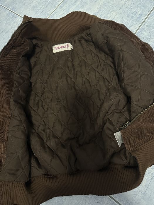 Sztruksowa kurtka damska brazowa czekoladowa xs