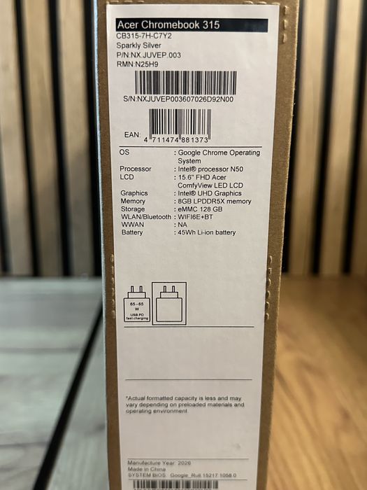 Asus Chromebook 315 Nowy 8/128