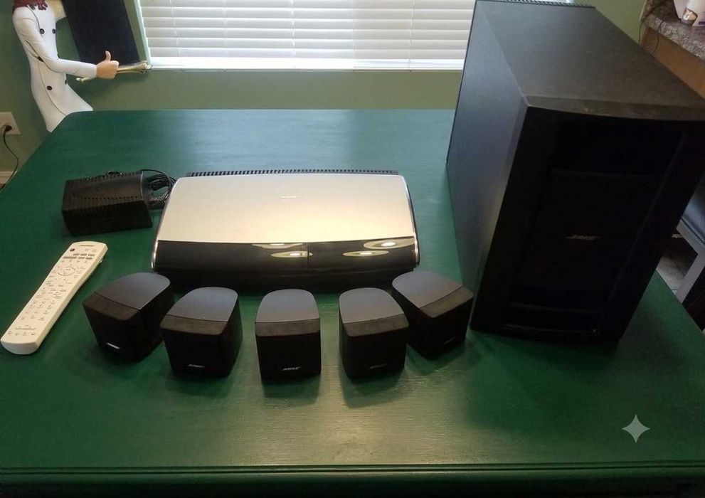 Colunas / Som Bose Lifestyle 18 Black DVD Home 5.1 Entertainment System