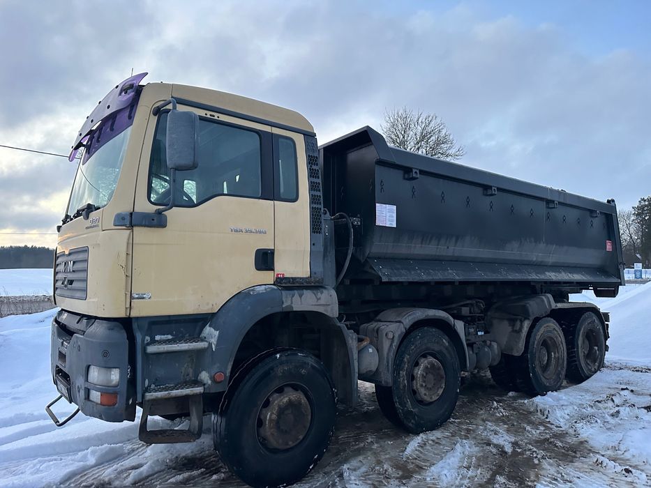 Man Tga 35.390 zwolnica resor 8x4 Hakowiec  wywrotka