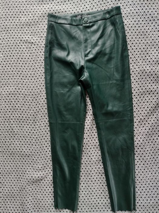 Spodnie skinny skóra ekologiczna, skaj Zara S