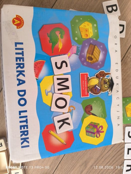 Gra edukacyjna Smok literka do literki