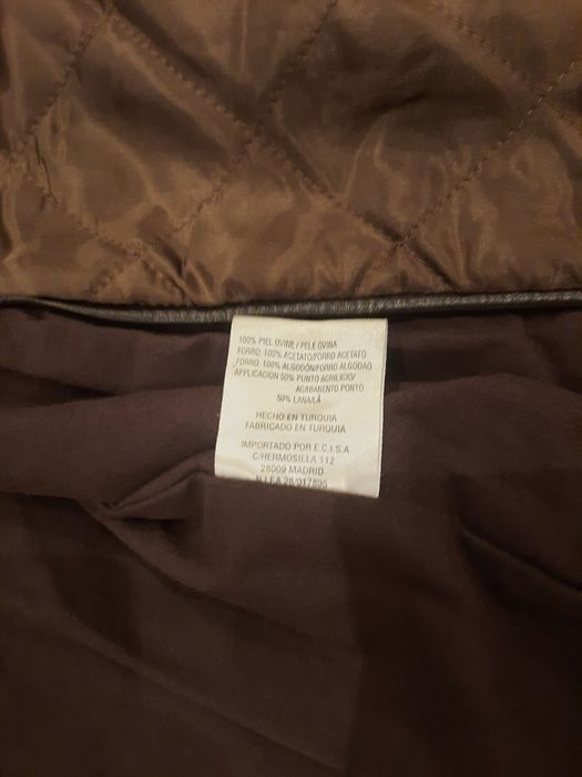Casaco de pele genuina 56 castanho