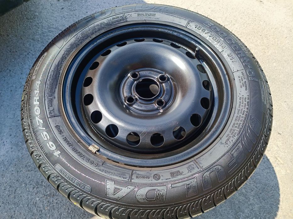 4x100 Felgi Stalowe Stal 14 Koła letnie lato VW UP! UP LUPO POLO CADDY SEAT AROSA IBIZA MII INCA SKODA CITIGO Legnica ALU-RAD 165/70 6,5-7mm