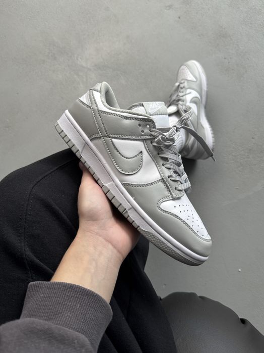 Кросівки Кроссовки Nike Dunk Low Light Grey White Серый Сірий Кросовки повсякденні