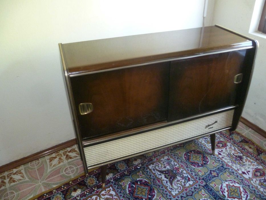 Móvel FLORIDA STEREO Alemanha 1950 radio Blaupunkt giradiscos FUNCIONA