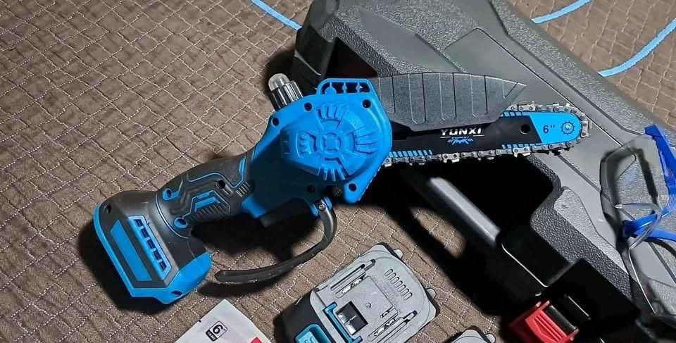 Mini Motoserra Eletrica 21V