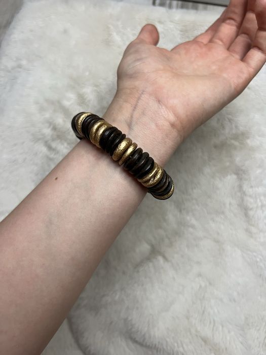 Bransoletka boho etno etniczna drewno drewniana orientalna casual 22