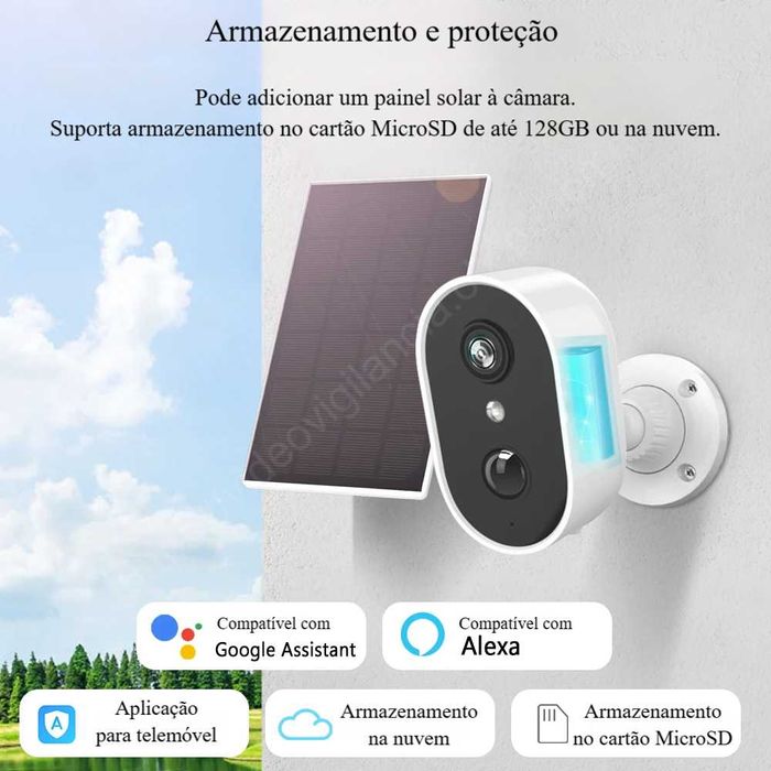 Câmara a Bateria ‼️ FullHD ‼️ WiFi ‼️ Deteção Pessoas ‼️ Visão Noturna