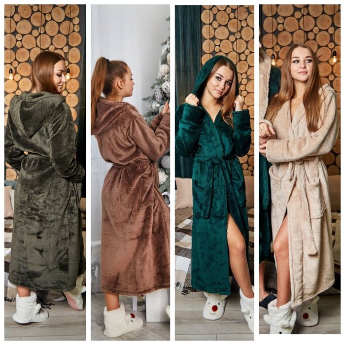 Теплі  халатики махра велсофт