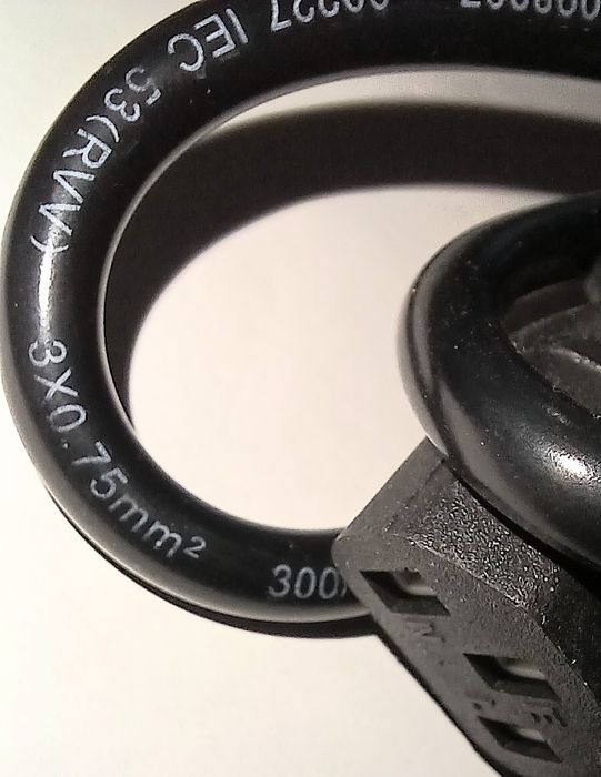 Мережевий кабель для ПК, монітора, телевізора, принтера,