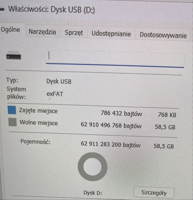 Pendrive 64GB metalowa obudowa