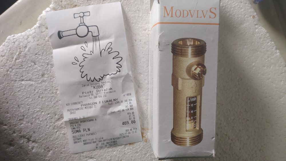 Przepływomierze mosiądz