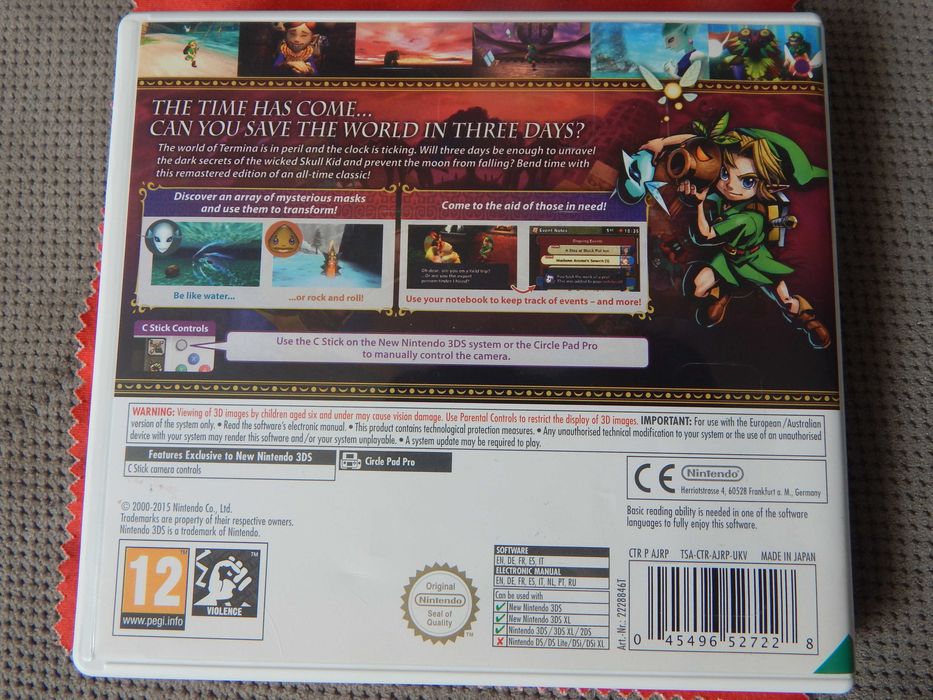 Zelda - M M 3d na 3ds nintendo Majora's Mask