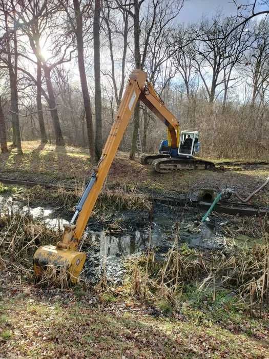 Kopanie odmulanie czyszczenie Stawów Zbiorników   Long Refuler