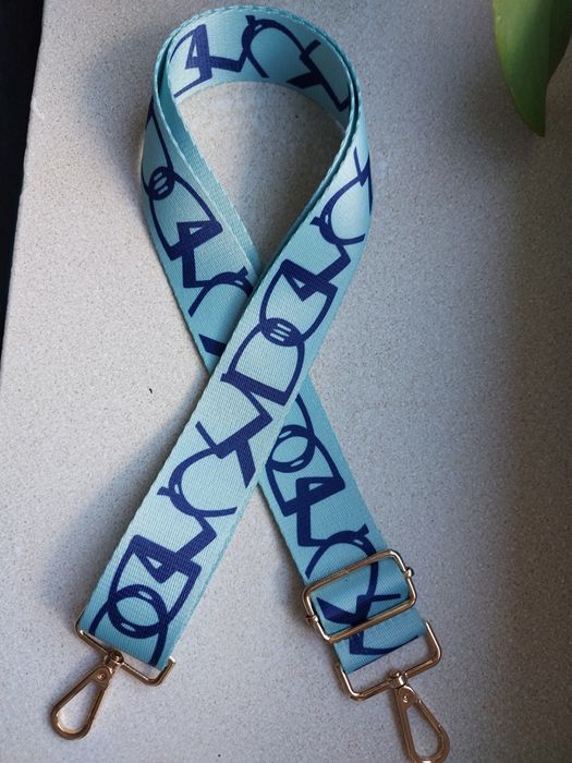 Turkus/ niebieski parciany pasek do torebki O bag chase moon light