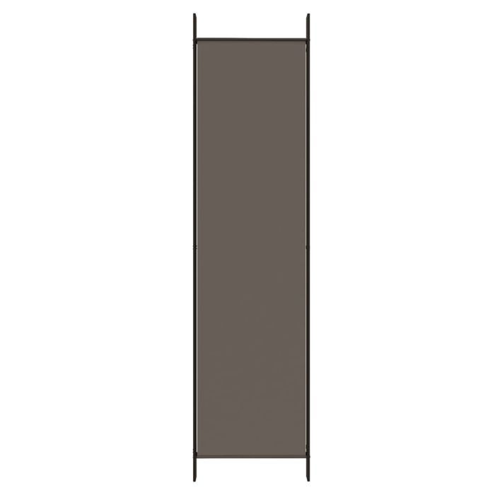 vidaXL Parawan 5-panelowy, antracytowy,250x220 cm, tkanina