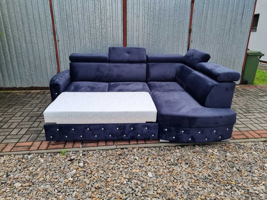 Narożnik NORTON Glamour duża pow. spania