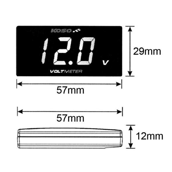 voltímetro koso super slim azul