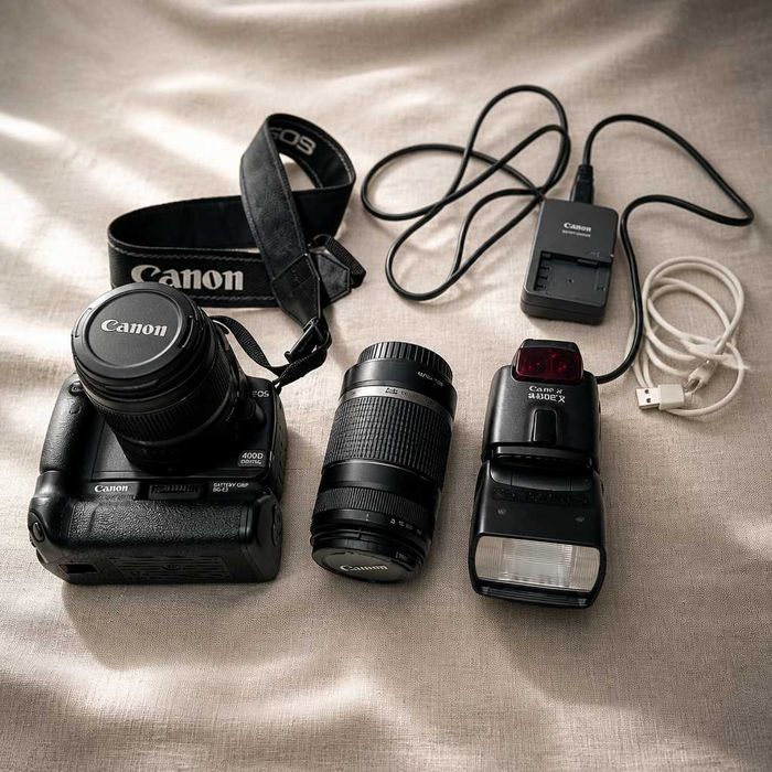 Equipamento de Fotografia - Canon EOS 400D DIGITAL e acessórios