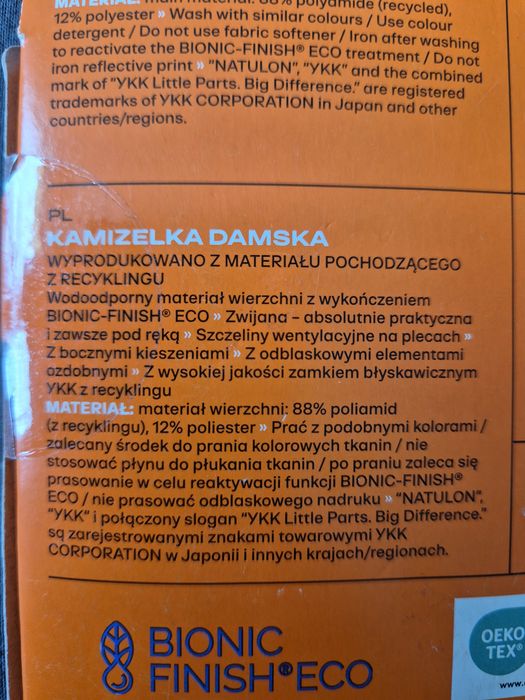 Crivit nowa kamizelka funkcyjna do biegania  L 44/46