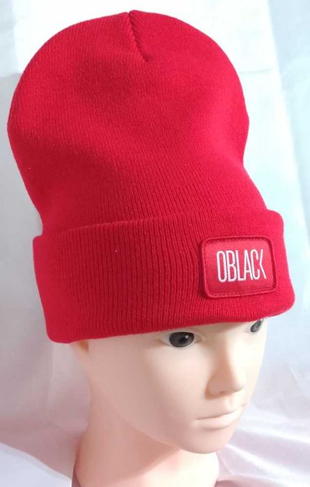 Oblack Gorro de inverno vermelho