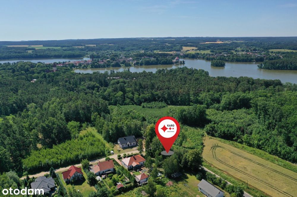 Działka pod zabudowę jednorodzinną, blisko jeziora, media w drodze