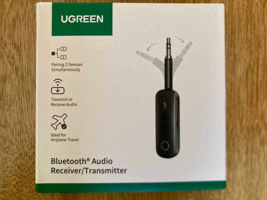 UGREEN CM403 Bluetooth 5.0 AUX адаптер приймач/передавач AAC/SBC, 2025